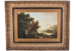 Barend Cornelis Koekkoek (Netherlands/ Holland, 1803-1862), oil on fielded oak panel.
