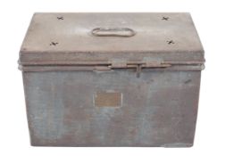 A circa 1900 rare live-bait box. T M Kingdom & Co, Ironmongers, Basingstoke and Winchester.
