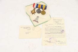 Military : 12202 Pte A Jones Royal Welsh Fusiliers, a trio WWI medal set.