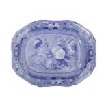 A late Spode, Copeland & Garrett 19 th century blue and white meat plate.