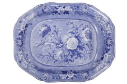 A late Spode, Copeland & Garrett 19 th century blue and white meat plate.