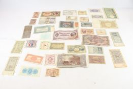 WWII bank note collection.