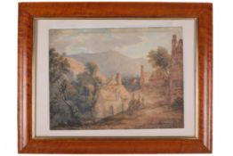 John Glover (1767-1849) RBA, watercolour, A Northern Landscape.