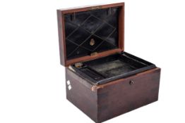 A Victorian Royal Loggers brass bound oak despatch box.