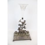 A 19th century silver plate desk stand/epergne by J Deacon.