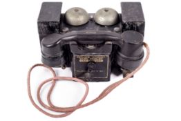 Military : A field telephone marked 'Telephone Setr ''F'' MK1, made by Plessey.