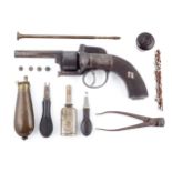 A London, Birmingham and Foreign Armoury Agency transition model of an early revolver.