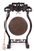 A 19th century central Chinese dinner gong.