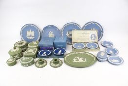 A collection of assorted Wedgwood Jasperware.