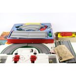 Vintage slot car racing track game.