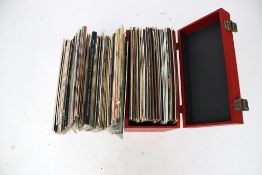 A collection of vinyl. Including Duane Eddy, Tom Jones, Elaine Paige, etc.