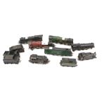 A collection of assorted OO gauge model locomotives railway engines.