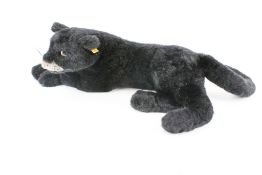 A Steiff black panther 'Taky Panther' stuffed toy. No.