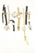 A collection of 20th century and later ladies and gentlemans watches.