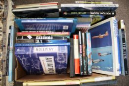 A collection of aircraft and aviation related books.