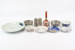 A collection of assorted Oriental ceramics.
