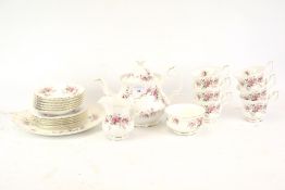 A Royal Albert 'Lavender Rose' tea set.