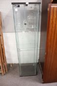 A contemporary glass display cabinet.