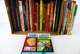 A collection of children's annuals.