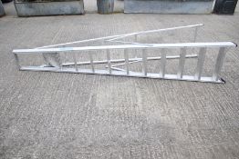A contemporary aluminium step ladder.