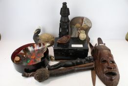 An assortment of collectables.