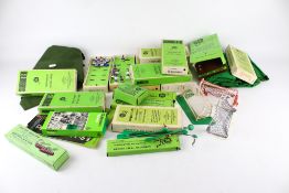 A collection of assorted vintage Subbuteo table soccer with boxes.