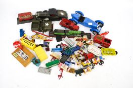 A collection of assorted vintage die cast vehicles. Including Corgi Chipperfields Circus truck, etc.