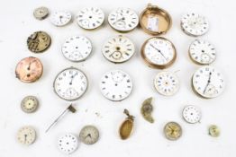A collection of wrist and pocket watch movements.