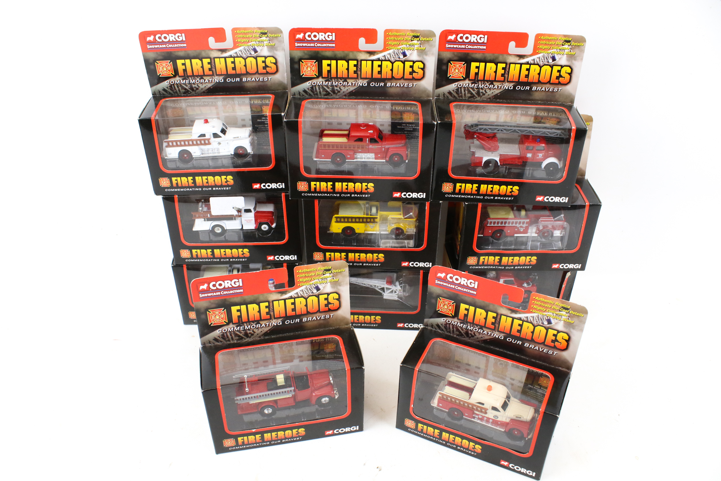 Eleven Corgi 'Fire Heroes' diecast models. - Image 3 of 3