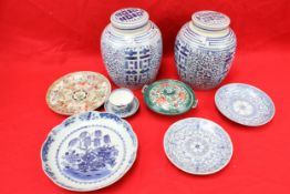 A collection of 19th century and later Chinese ceramics.