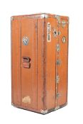 A 'Cosmopolis' fitted steamer travel trunk.