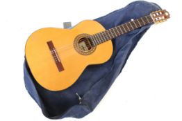 A contemporary Spanish guitar.