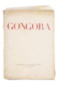 Book : Gongora XX Sonnets (ltd edition), containing a large number of 20th century prints.