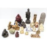A collection of Buddhas and cultural figures.