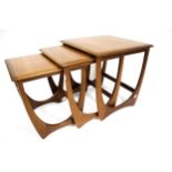 Vintage Retro : G-Plan Red 'Quadrille' teak nest of occasional tables. Max.