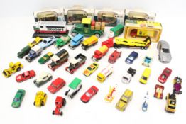 A collection of diecast.
