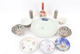 A collection of Japanese and Chinese ceramics.