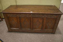 A 19th century style oak cabinet.