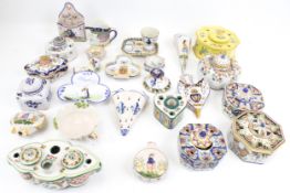 A large collection of Delft and European ceramics.