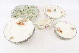 A Myott 'Vandyke' Staffordshire six piece dinner service.