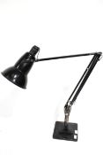 Vintage Retro : an original Anglepoise model 1227 lamp by Herbert Terry & Sons Ltd black coloured
