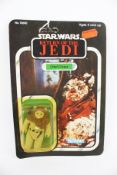 A Kenner Star Wars 'Return of the Jedi' Chief Chirpa action figure toy.