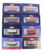 Eight Bachmann OO gauge wagons.