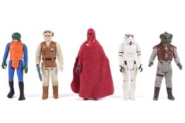 A collection of five Star Wars figures.