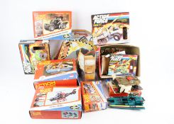 A collection of vintage Action Force vehicles.