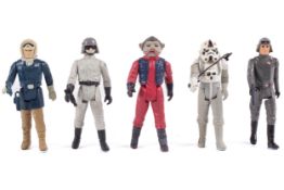 A collection of five Star Wars figures.