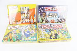 Four film and TV related board games.