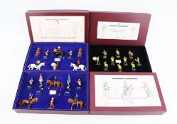 Three sets of Britains limited edition figures.