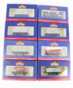 Eight Bachman OO gauge wagons. Including bulkers and fruit vans etc.