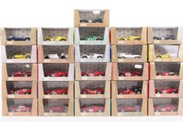 A collection of Brumm diecast racing cars.